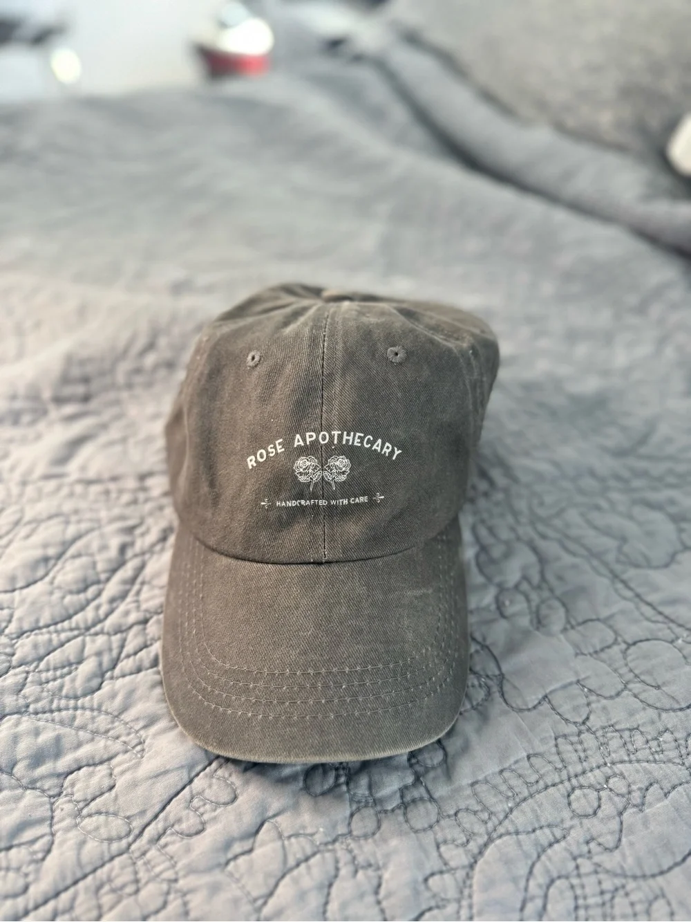 Rose Apothecary from Schitt’s Creek graphic Baseball Cap - Charcoal